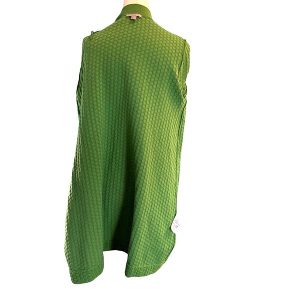 EUC! COS Kelly Green Coat Jacket Cotton Blend A-Line Metal Zipper 2 Pockets S - Picture 5 of 11